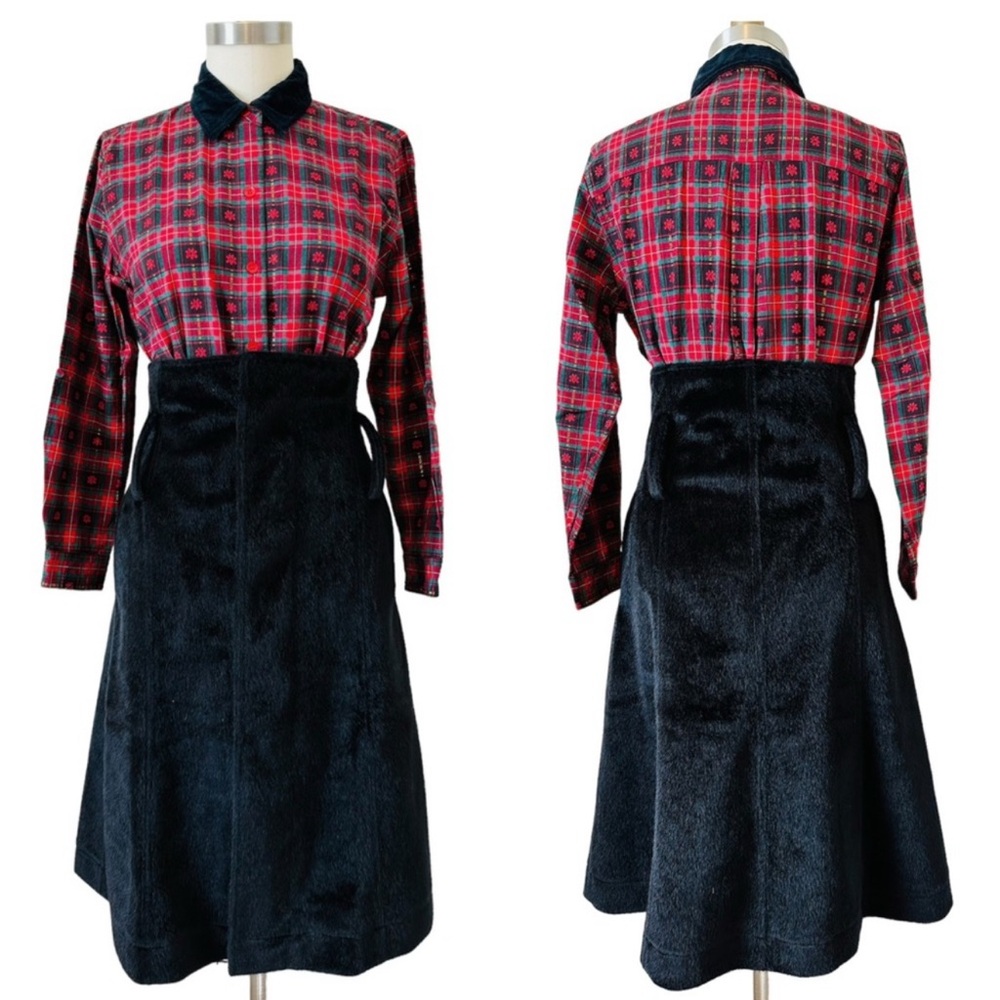 Vintage Faux Fur High Waisted Skirt